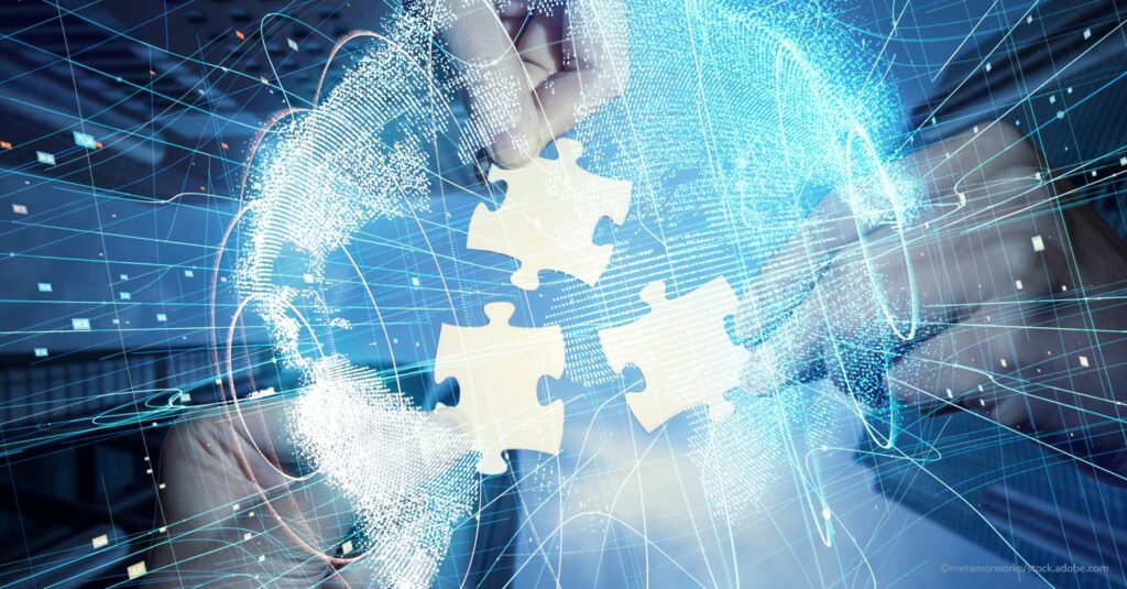 How to Put Together the Financial Digitalization Puzzle in Our Increasingly Virtual World Executives putting together financial puzzle