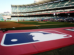 Close Up Of The MLB Logo