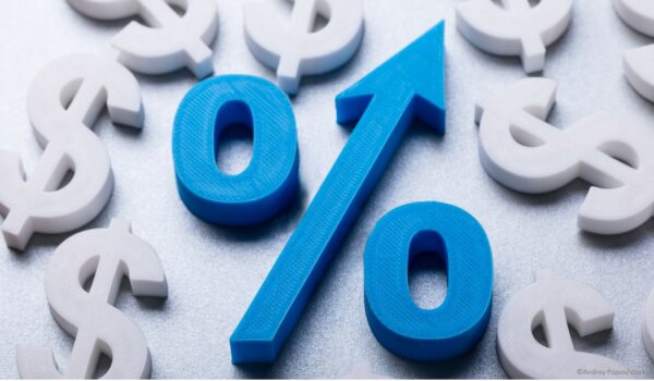graphic showing an increase in revenue